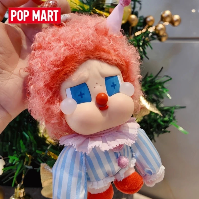

POP MART CRYBABY Why So Serious Halloween Vinyl Plush Hanging Card Keychain Cute Clown Bag Pendant Collectible Toy Gift For Kids