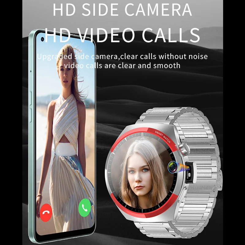 ساعة ذكية 4G Android مع كاميرات مزدوجة وبطاقة SIM وساعة ذكية تدعم Google Play تنزيل التطبيق وفتح الوجه ونظام تحديد المواقع واي فاي وبلوتوث
