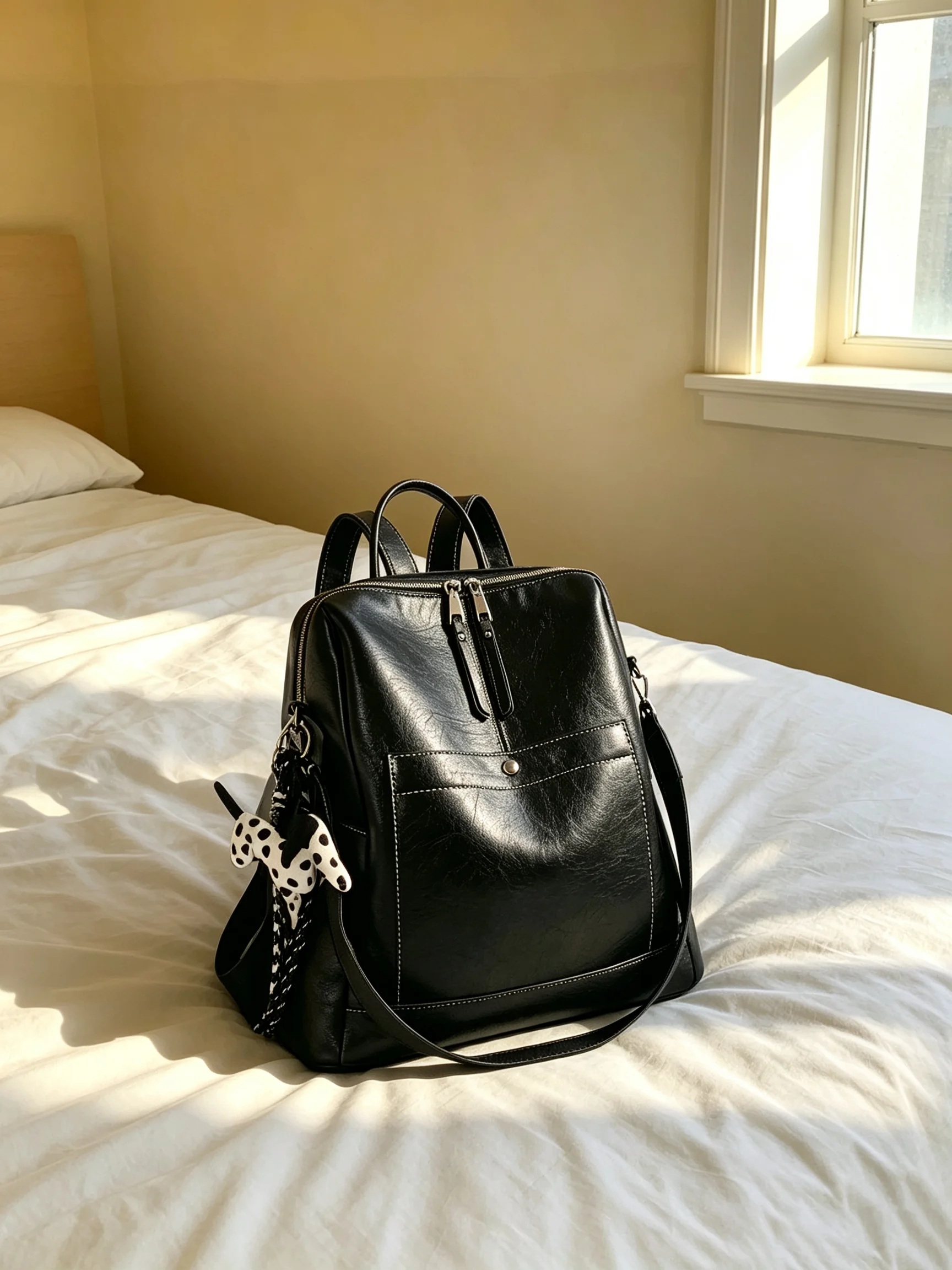 korean-style-lightweight-women's-backpack-large-capacity-travel-bag-fashionable-minimalist-design-dual-shoulder-casual-bag