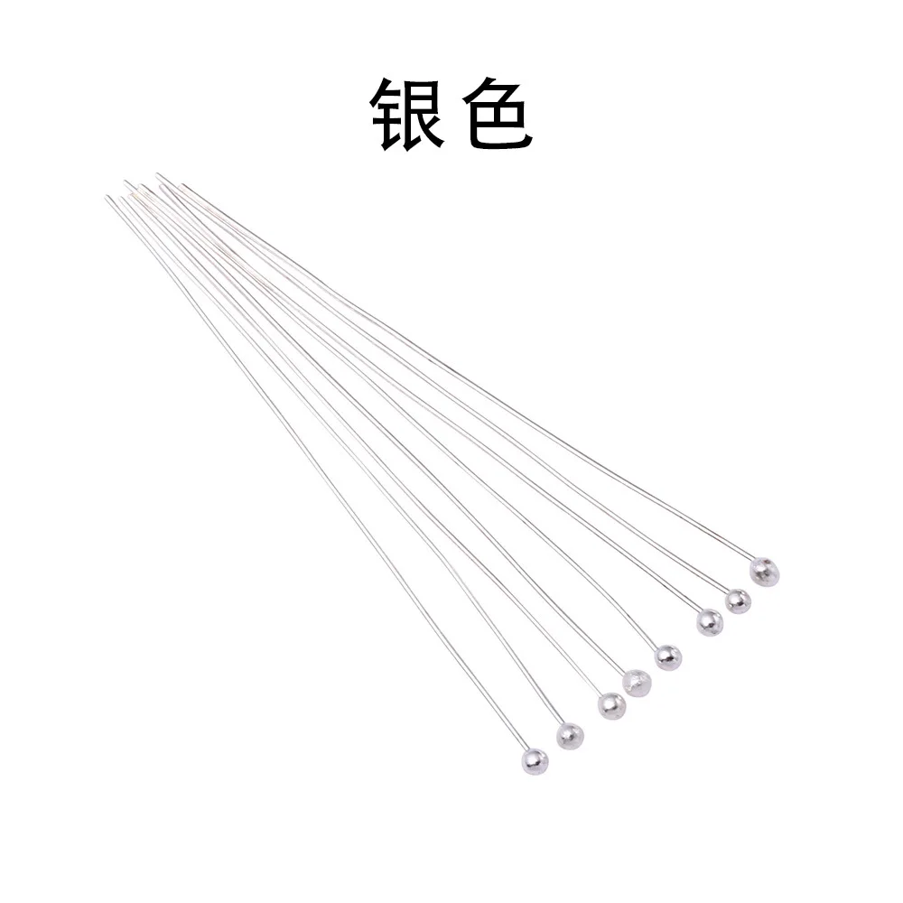 200Pcs Hot Selling Multi Size Optional Copper Ball Needle Multi-purpose Pin Bead Material DIY Ball Needle Accessories Wholesale