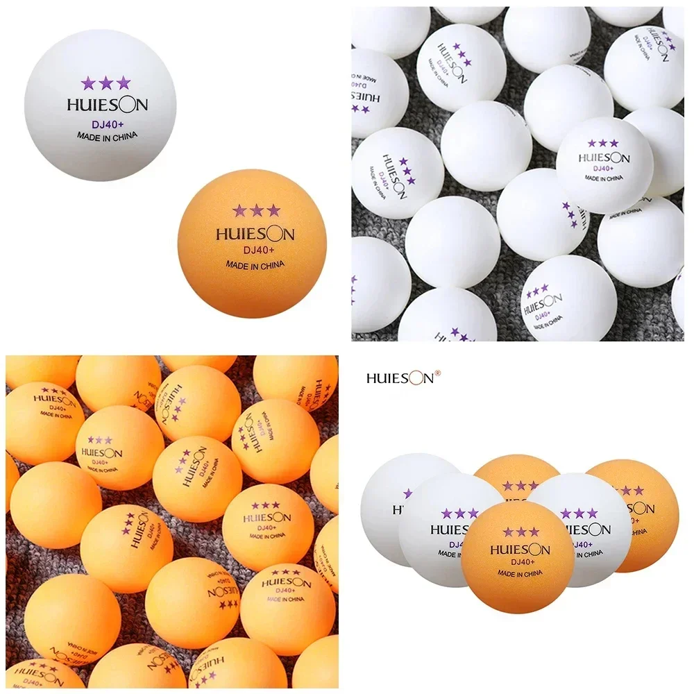 Huieson-pelotas de Ping Pong profesionales, pelotas de tenis de mesa de 3 estrellas, ABS, DJ40 + 2,8G, 40MM, para entrenamiento y competición de Club