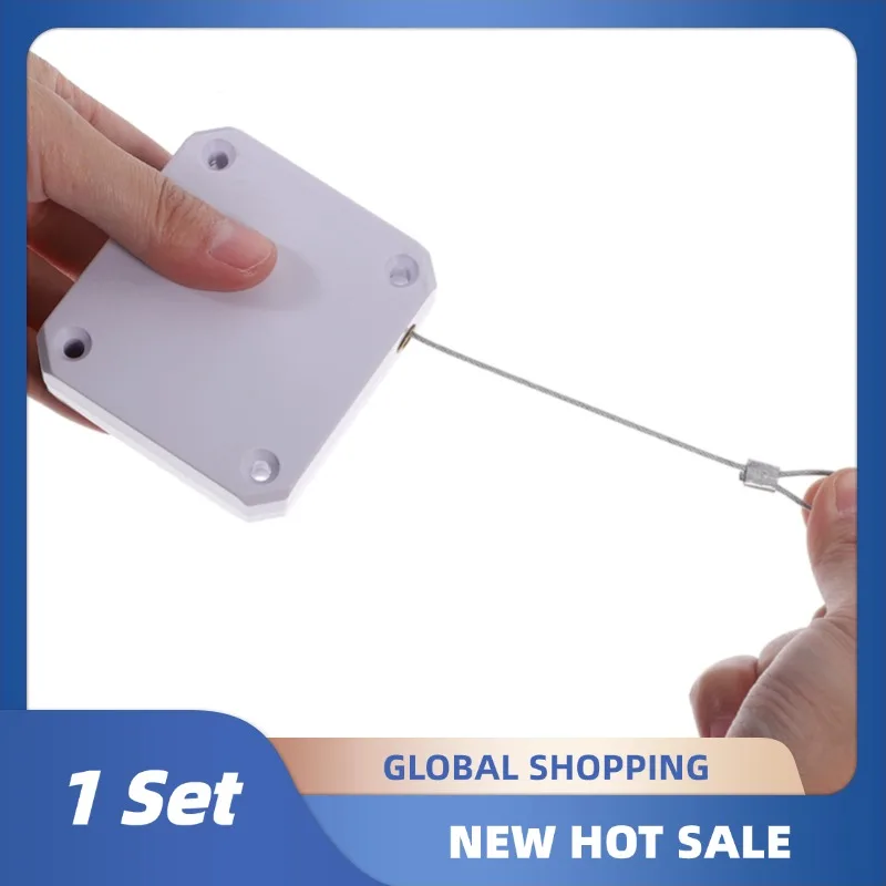 

Punch-Free Automatic Sensor Door Closer Pull Cord Door Closer Sliding Door Automatic Simple Silent Pull Rope Spring Door Closers