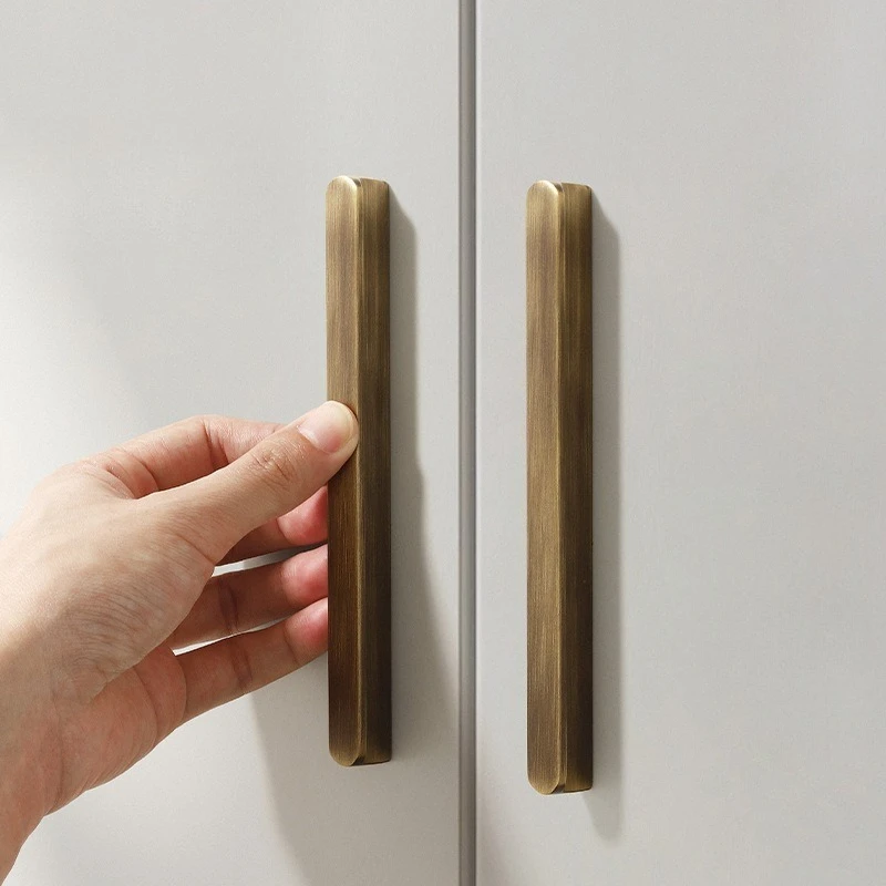 Antique Bronze Cabinet Handles for Hardware Furniture Closet Wardrobe Handles Retro Cabinet Drawer Pulls Kitchen Cupboard Pull