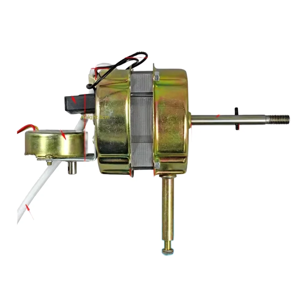 60W Wall Fan Motor with Synchronized Oscillating Motor Shaft Diameter 0.8cm Length 7.9cm Fits Standard Wall Fan