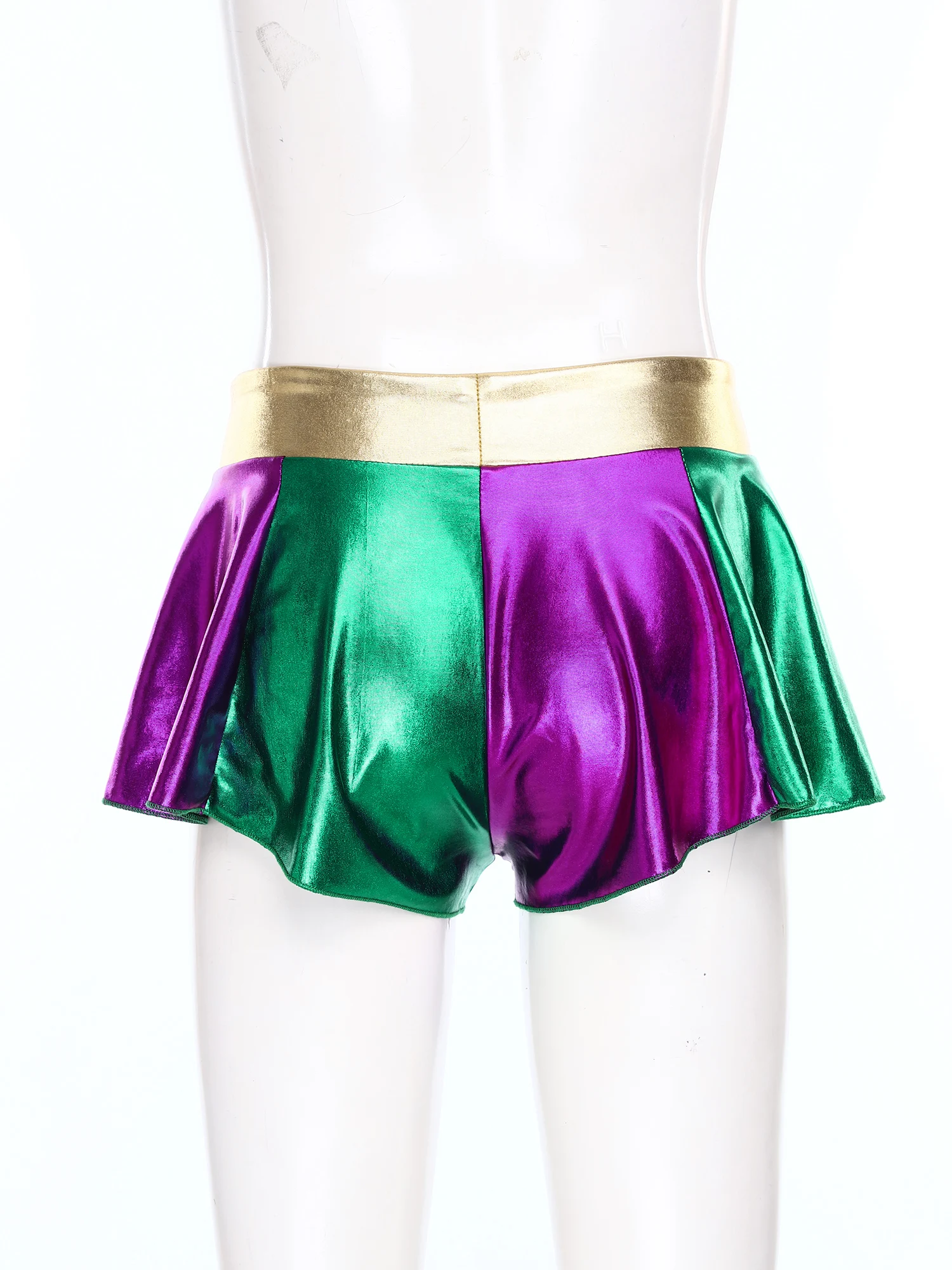 النساء لامع اللون حجب السراويل الغنيمة السراويل الساخنة لامعة صفيق السراويل للتشجيع الرقص الهذيان مهرجانات الموسيقى #4