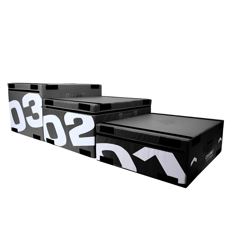 

Factory Price Best Soft-Sided Exercise 4 in 1 Plyometric Jump Box for Jumping Practice