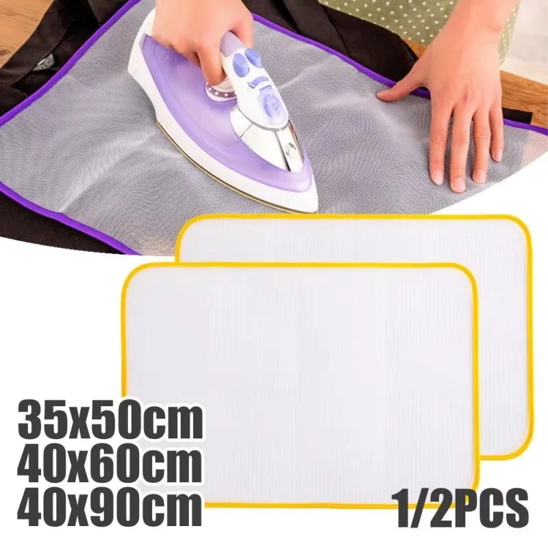 1/2/3pcs Cloth Protective Press Mesh Insulation Ironing Board Mat Cover Against Pressing Pad Mini Iron Random Colors