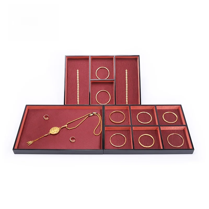 gold-jewelry-display-tray-creative-design-jadeite-bracelet-necklace-ring-plate-for-jewelry-store-square-shape-fabric-material