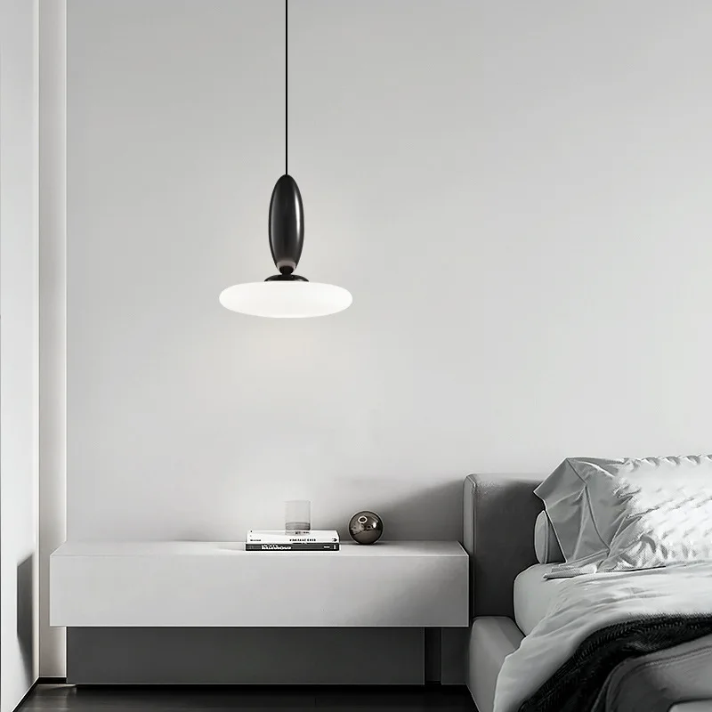 

Italian Modern Glass Pendant Light Minimalist Bedside Ceiling Lamp Designer Creative Personality Room Decoration LED Chandelier