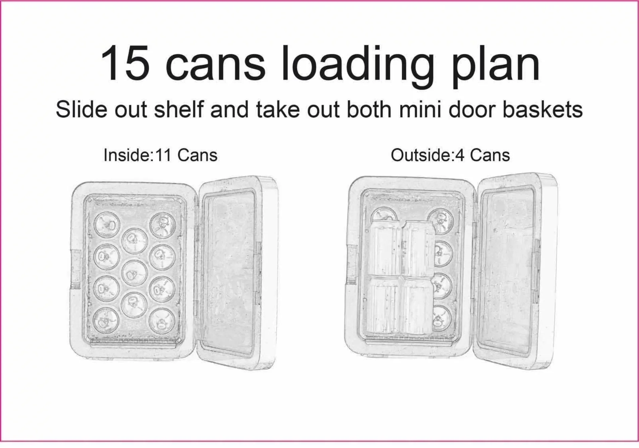 Retro 10L, 15-Can Mini Cooler, EFMIS183, Stainless Steel | USA | NEW