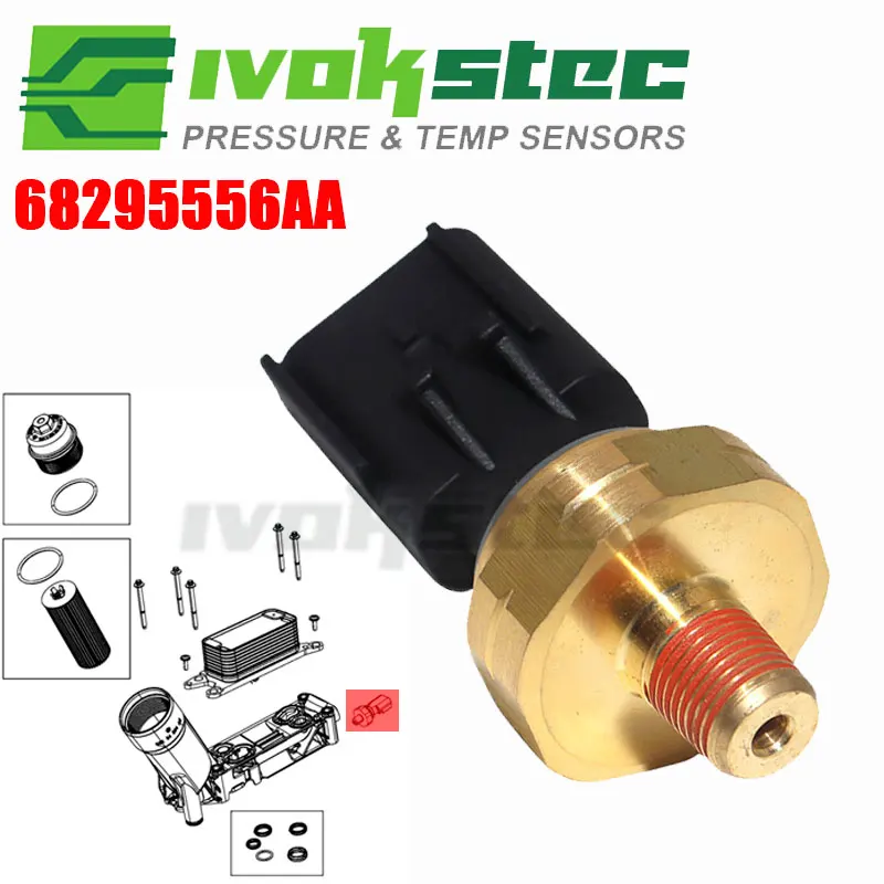 Oil Pressure Sensor For Jeep Grand Cherokee 5.7 V8 6.4 2010-2026 Wrangler 3.6 V6 2007-2026 Chassis Code JK/WK/WK2 68295556AA