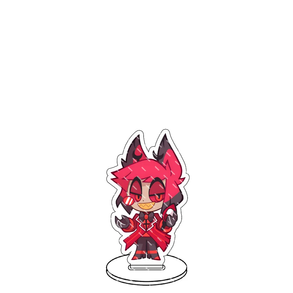 Cosplay Hell Inn Keychains Stand Cartoon Anime Characters Vaggie Angel Charlie Lucifer Accessories Halloween Toy Jewelry Gift