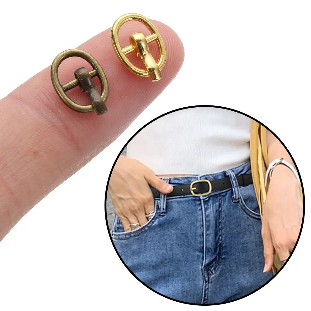 20pcs Newest 5.5mm Mini Ultra-small Tri-glide Belt Buckle Doll Bags Buckles Diy Doll Buttons Shoes Accessories