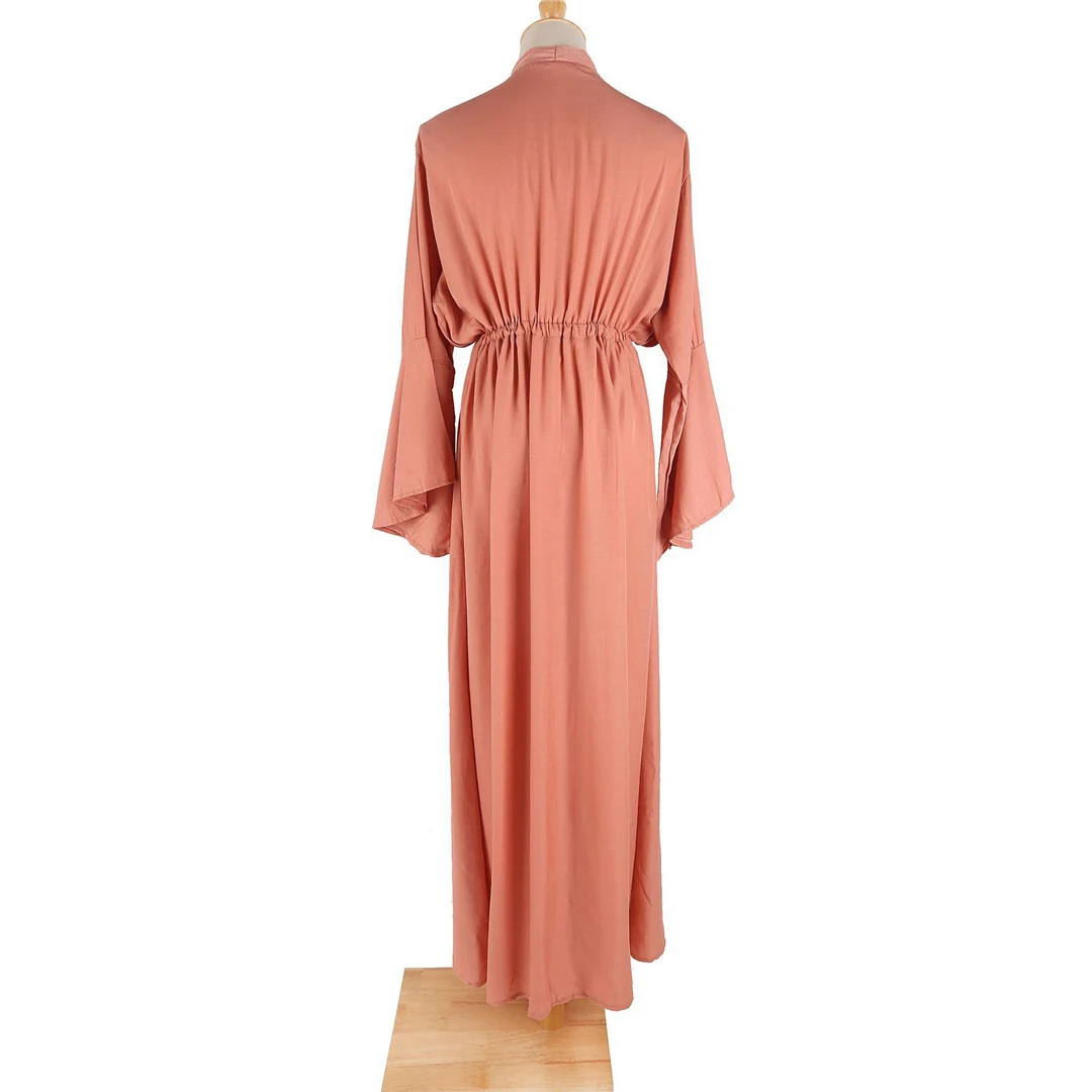 Neues, verführerisches, langes Maxikleid für den Strand, Damen-Strandkleid, Tunika, Pareo, weißes Kleid mit V-Ausschnitt, Robe, Strandbekleidung, Bikini-Strandkleid V2623 – Detail 26