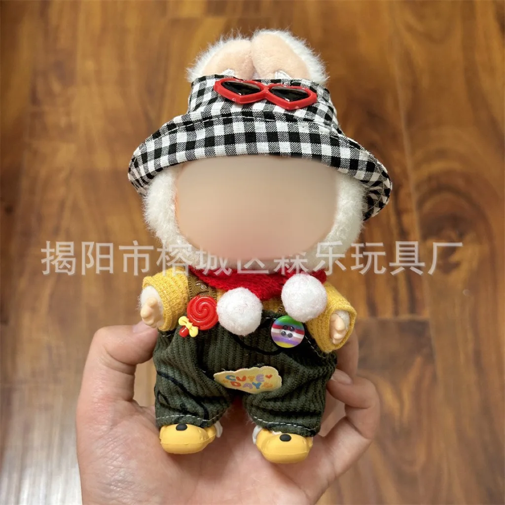 15-17 ซม.มินิตุ๊กตาเสื้อผ้าชุดอุปกรณ์เสริมสําหรับ Labubu ตุ๊กตา Lafufu เสื้อผ้า Match Hoodies DIY ของขวัญ