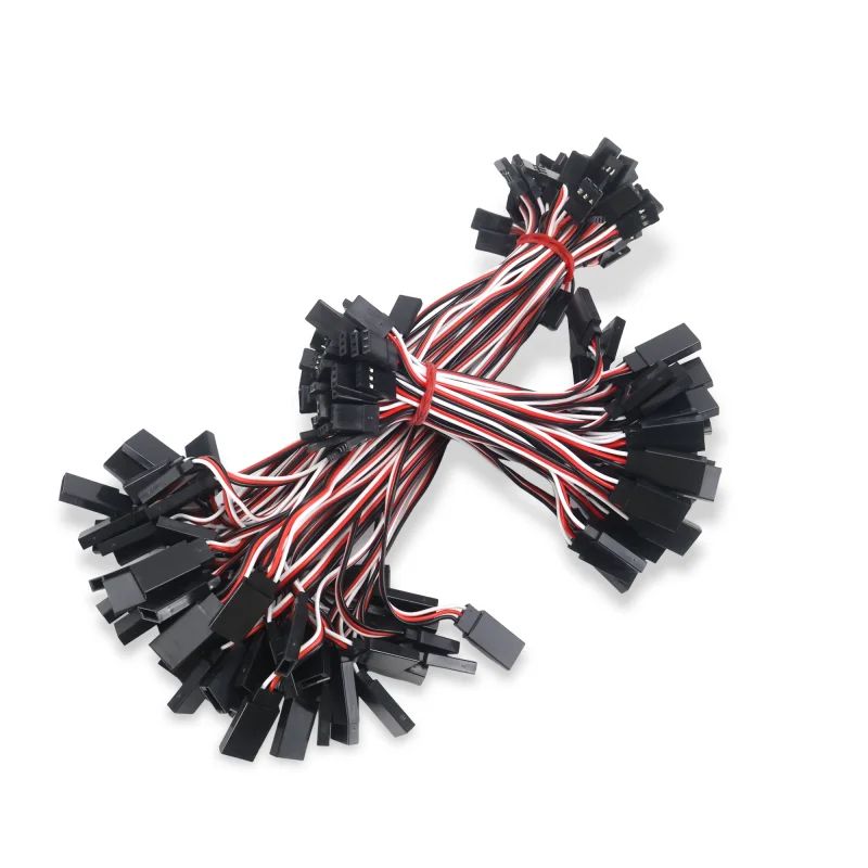NEW 6pcs 10CM15CM20CM30CM50CM100CM  Servo extension cord Male to Male for JR Plug Servo Extension Lead Wire Cable for RC Car FPV