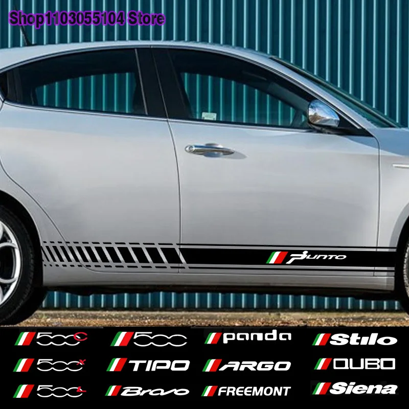 

Наклейки для кузова автомобиля Fiat 500 Abarth Sport 595 695 500x 500l 500c PUNTO Panda Tipo Bravo Freemont argo stilo qubo, 2 шт.