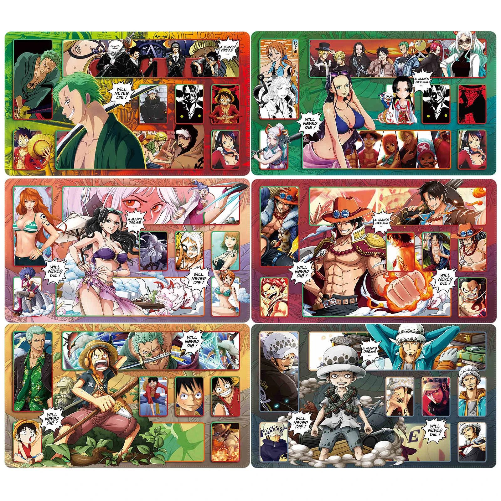 600X350X2Mm One Piece Zoro Robin Card Battle Table Mat Opcg Single Player Board Game Card Battle Mat Anime Cards Gift Toys