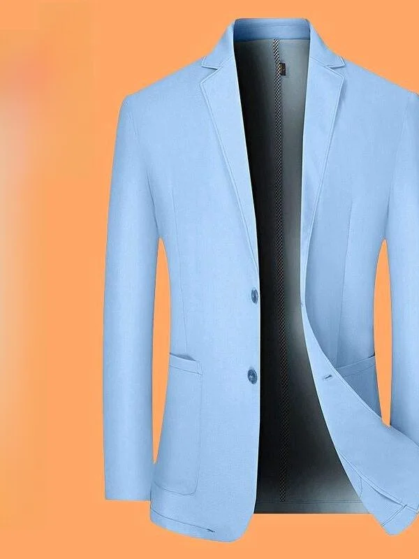 

Comfortable Summer Sun Protection Ice Silk Qui Dry Casual Men's Suit Top Dad Jaet Mid-Year Leisure Faion Outerwear