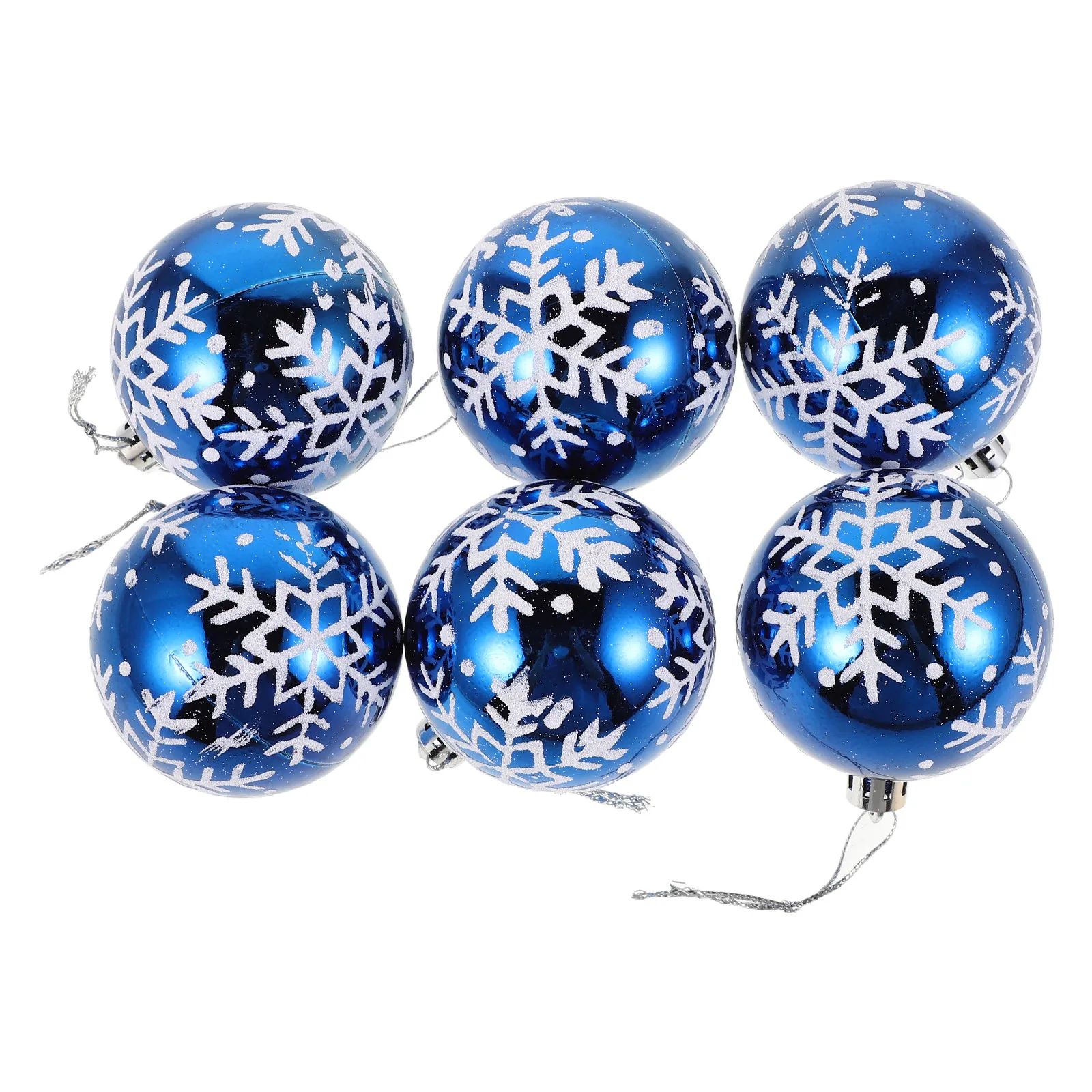 

6 Pcs Christmas Ball Pendant Xmas Tree Baubles Decorations Luxury Ornaments Simple for Neutral