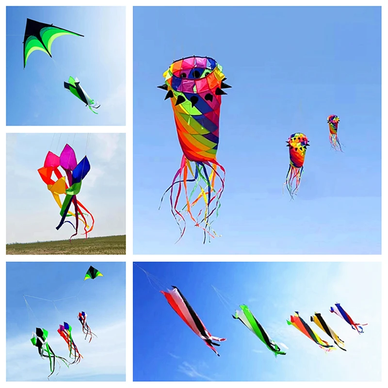 

Free Shipping new kites windsocks flying octopus kites show inflatable kites facory giant professional kite tops spielzeug sport