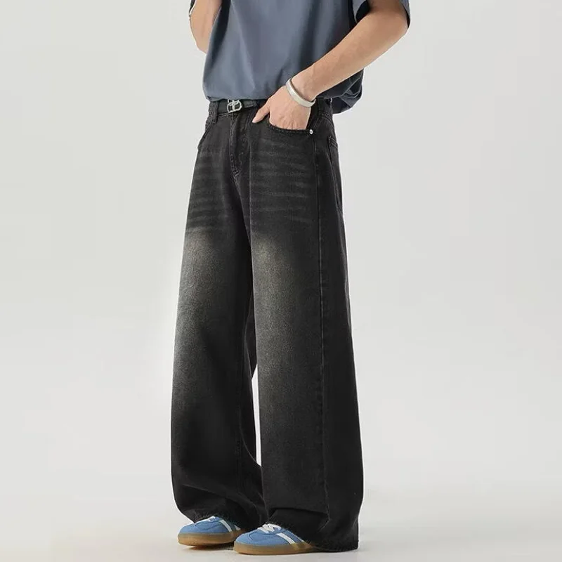 السراويل الرجالية السراويل الرجالية Y2K الملابس رجل فضفاض الجينز موضة الربيع الملابس السراويل الخريف جديد ملابس كاجوال الجينز في سن المراهقة #4