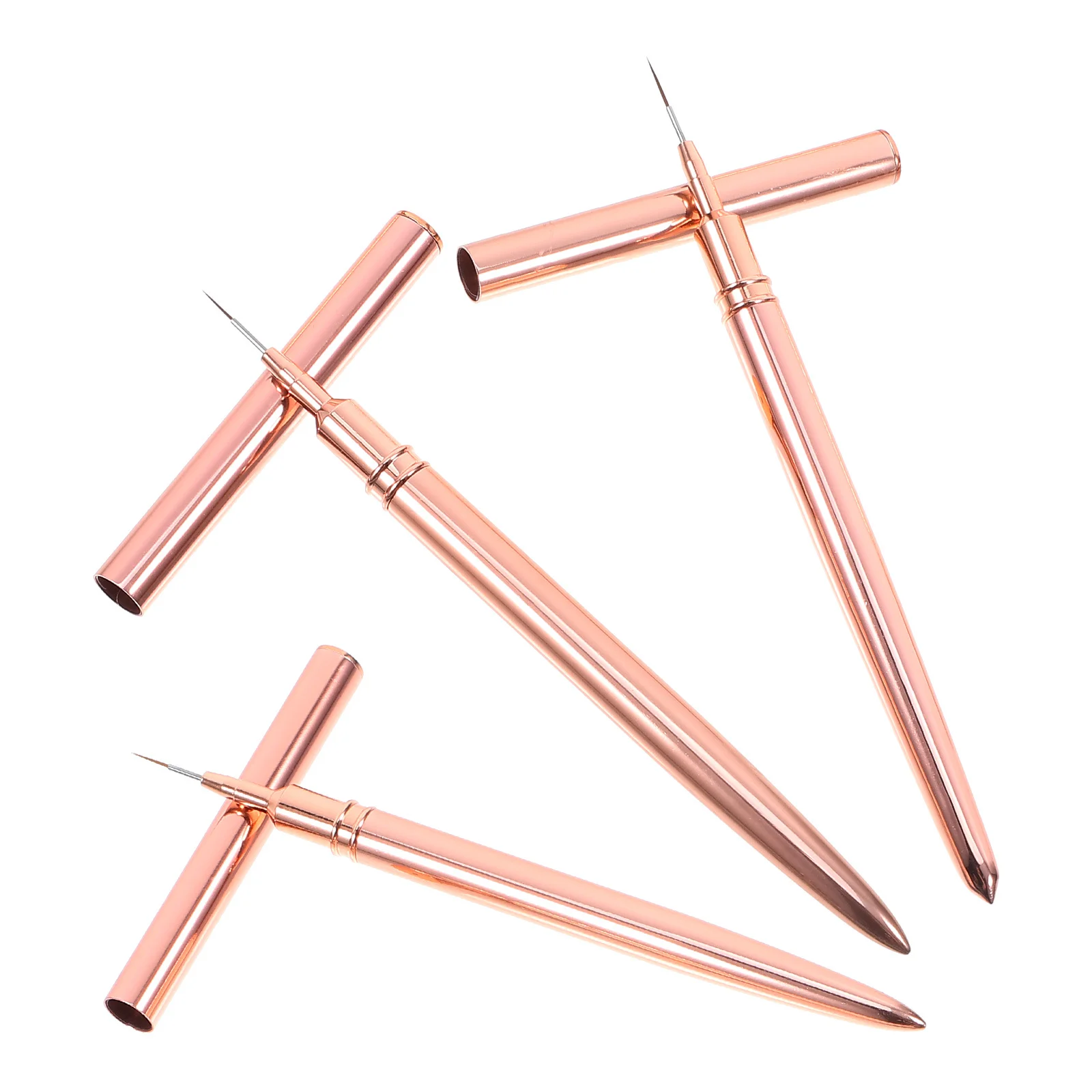 3 قطعة مجموعة أقلام تزيين الأظافر فرشاة مانيكير أدوات تصميم الأظافر لوازم صالونات التجميل المهنية فرشاة بطانة للأظافر #1