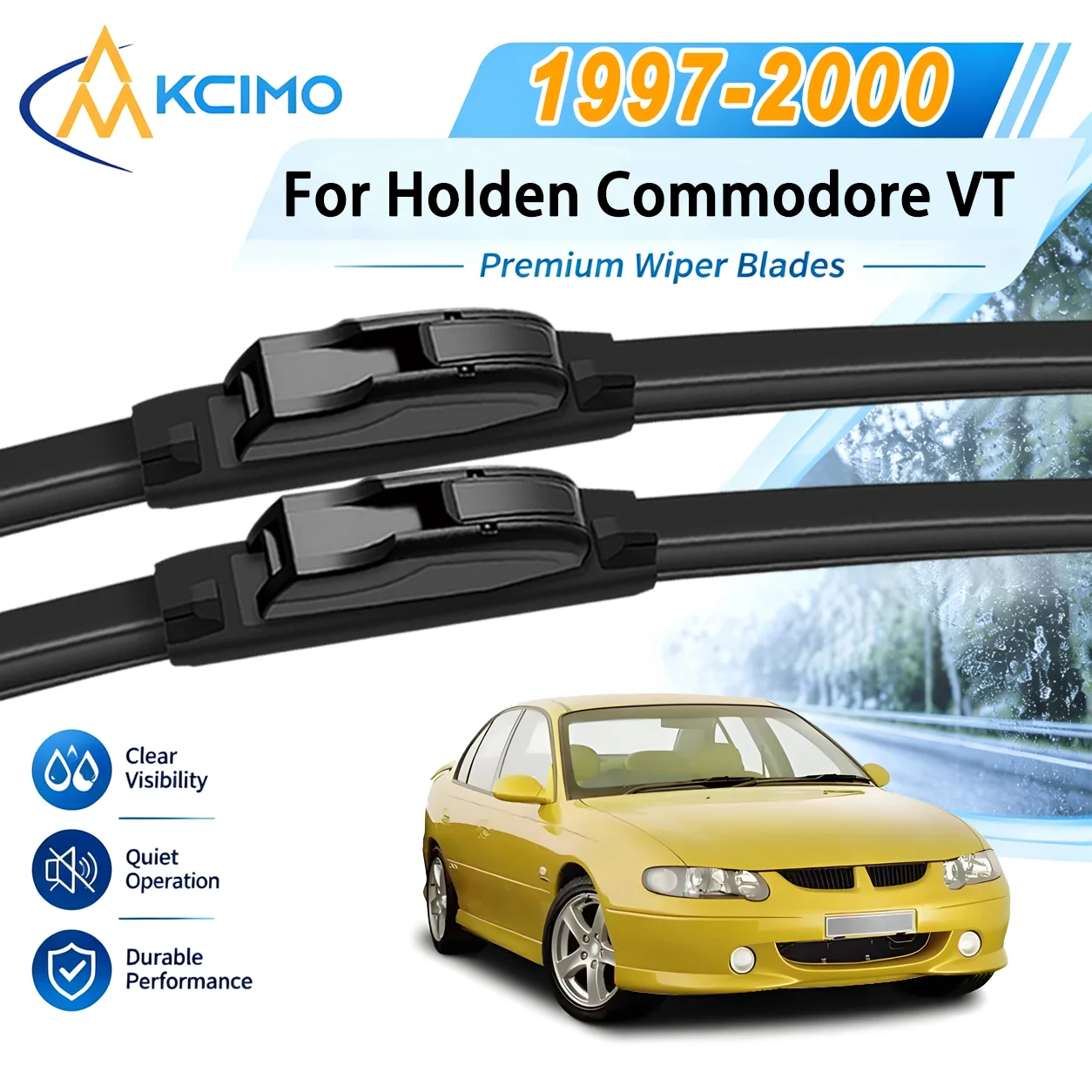 Sturdy Car Windscreen Wipers for Holden Commodore VT 1997-2000 Silent Auto Front Windshield Silent Wipers Blade Accessories