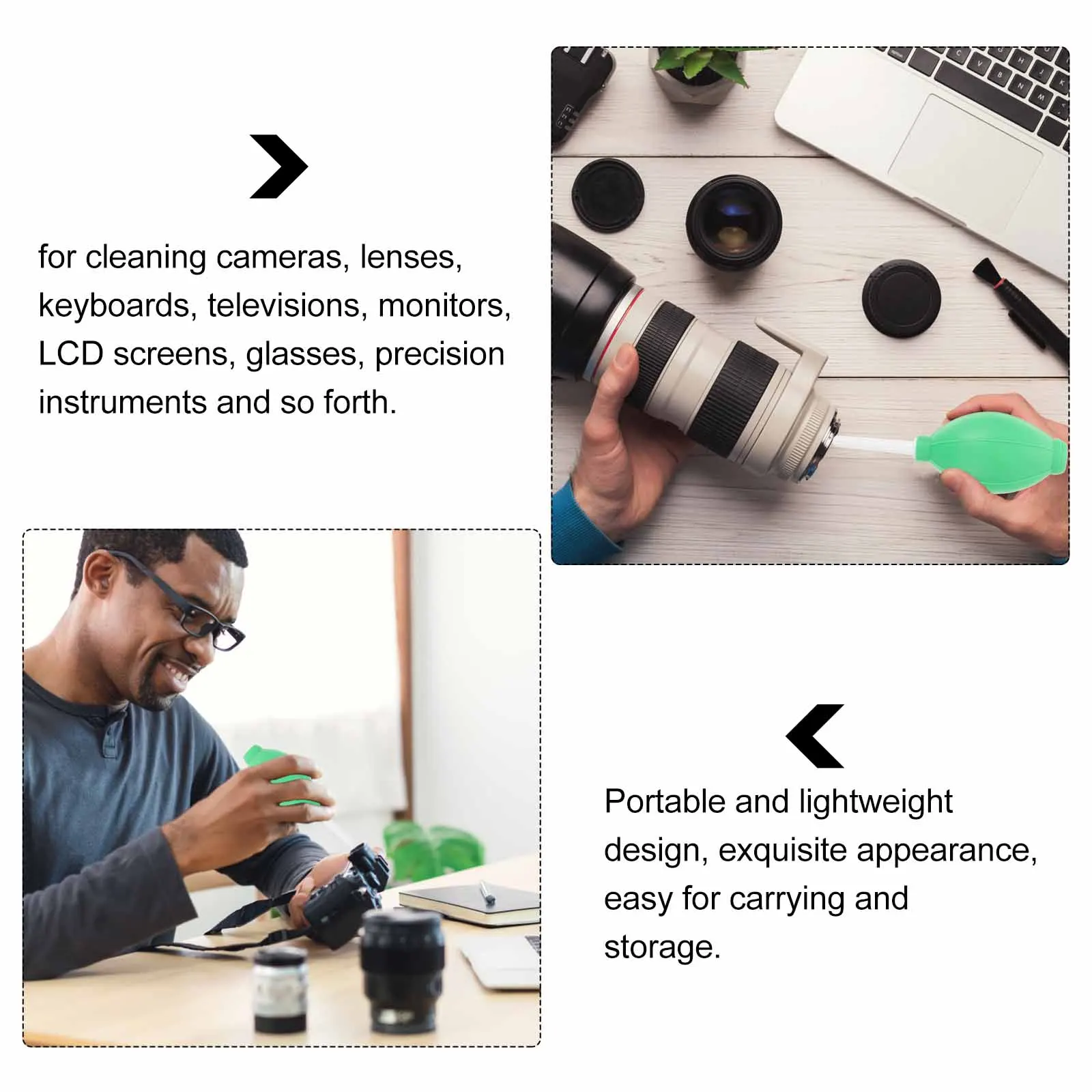 

8pcs Rubber Bulb Air Pumps Dust Blower Cleaners Camera Lens Cleaning Tools Portable Lightweight Lens Cleaning Supplies Durable