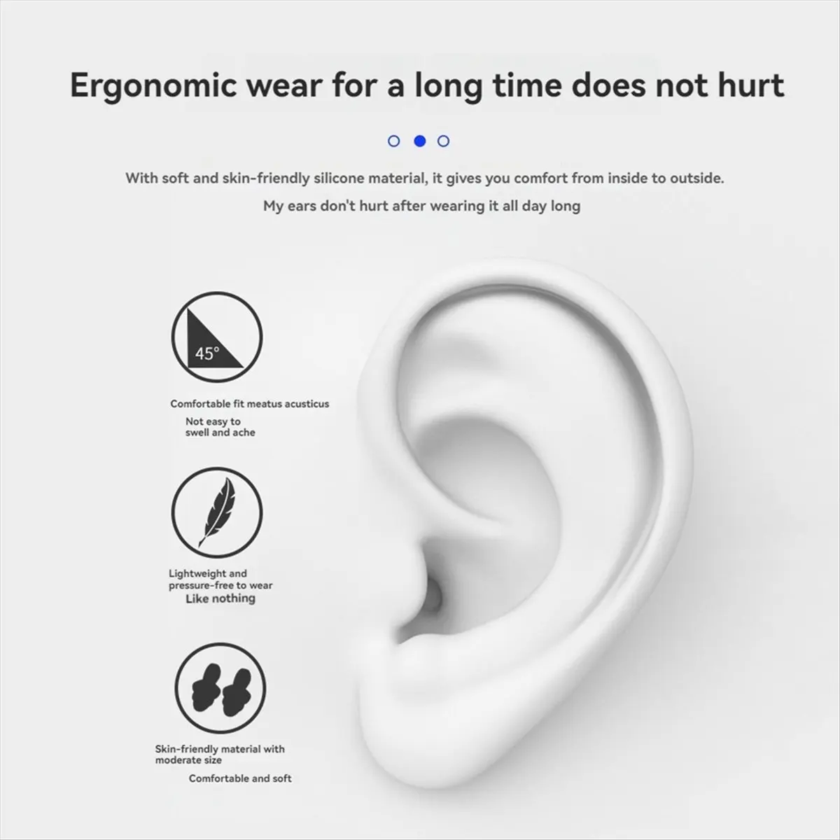 (A02R) Earphone Bluetooth Ear Plugs Labor Protection Noise Reduction Earphone for Work Factory Construction Sites Noisy Places