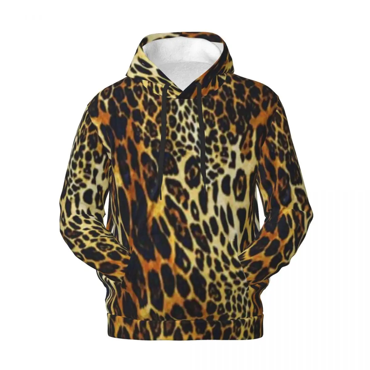 

Tiger Print Casual Hoodies Wild Animal Skin y2k Funny Velvet Warm Sweatshirts Spring Long Sleeve Loose Oversize Hoodie Gift Idea