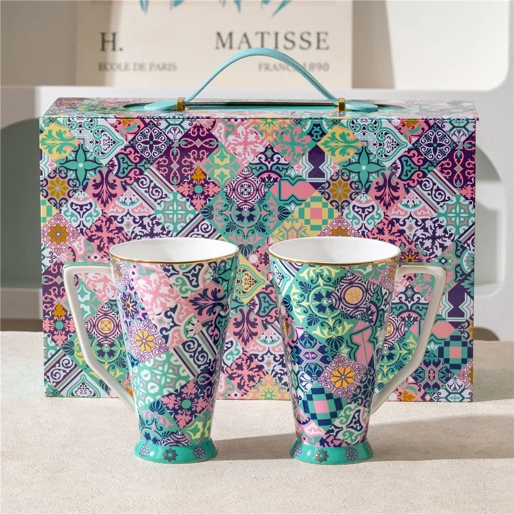 DSA matching mug gift set - ceramic coffee mugs