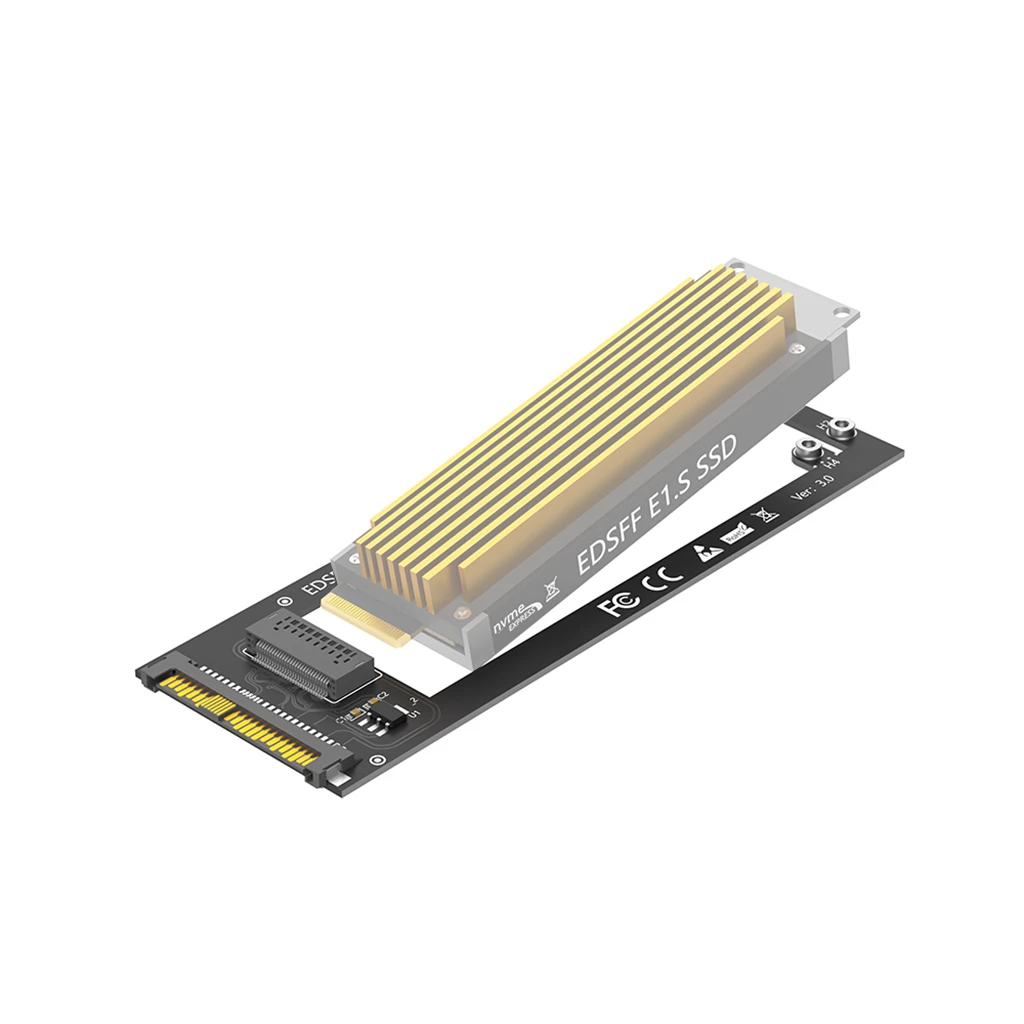 

Адаптер-переходник U.2 SFF-8639 на NVMe EDSFF 1U GEN-Z для SSD E1.S (9.5мм/15мм/25мм) серии P4511
