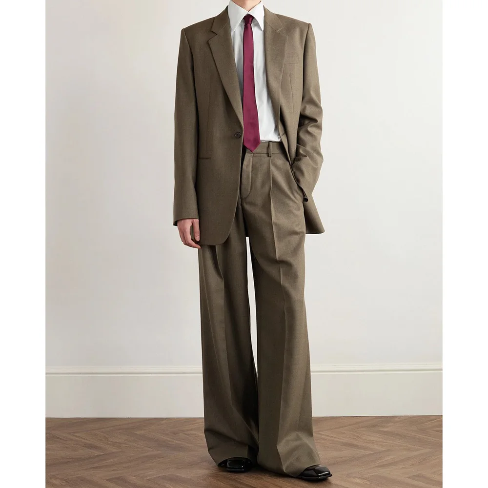 

Men's Suit Two-piece Single Breasted Casual Fashion Suit Slim Body Comfortable Workwear Sets Elegant Men's Suits Jackets Man