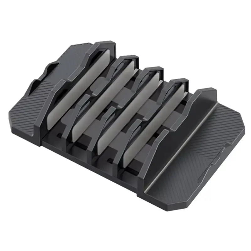 Vertical Laptop Stand Holder Adjustable Desktop Notebook Dock For Phone For Kindle Tablet 3In1 Storage Holder