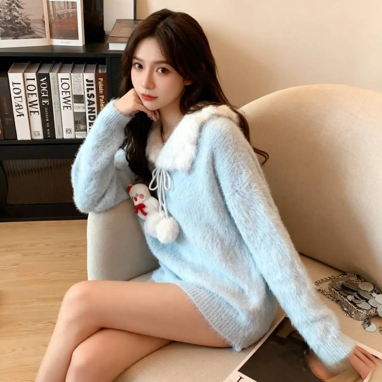 

Свитера Джемперы Пуловеры Женские Oversize Дофамин Граффити Принт Уличный Город Y2K Harajuku Мода Культура Панк Молодежный Модный BF