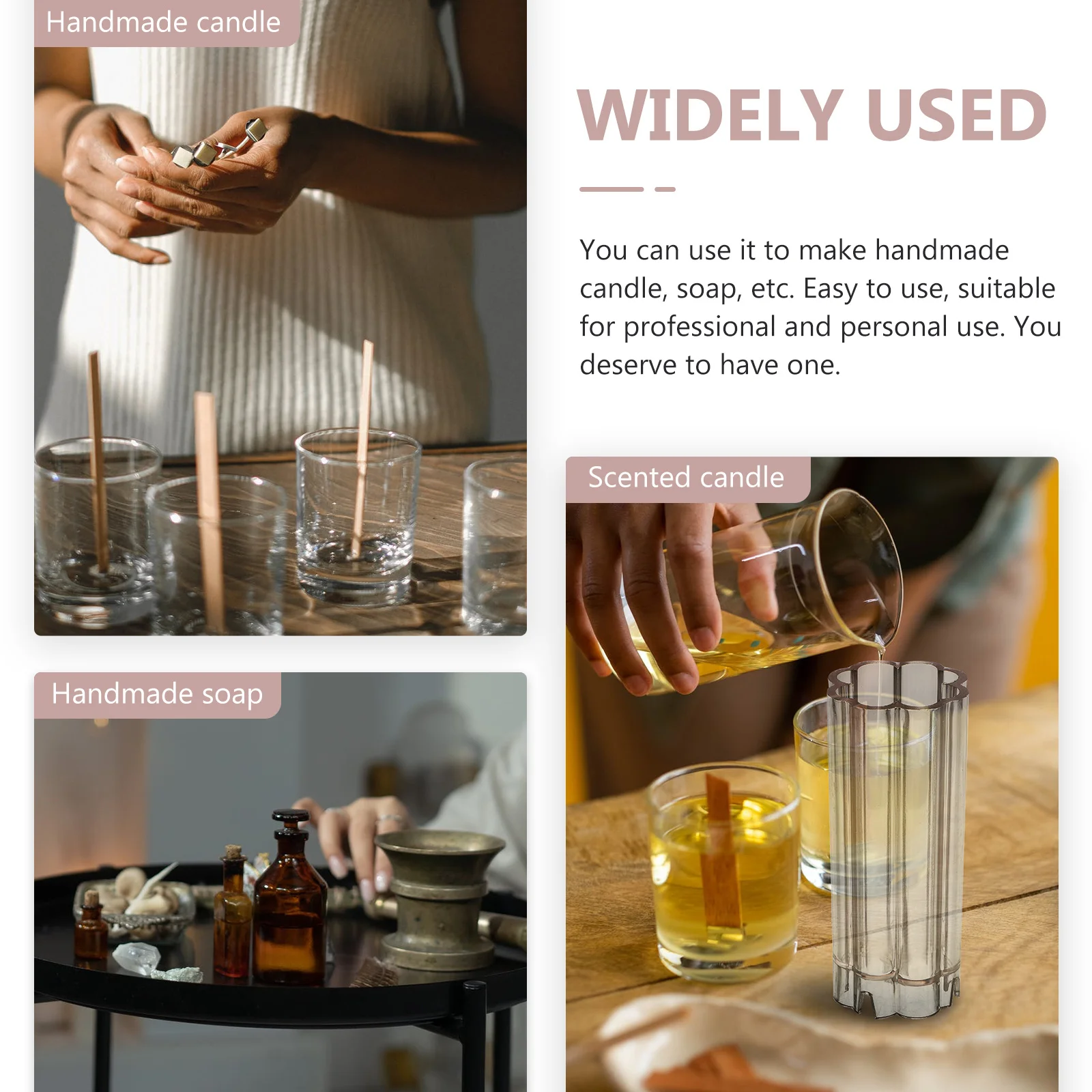 

1Pcs Transparent Mold Geometrical Column Shape DIY Craft Soap Mold Handmade Scented Making Supplies