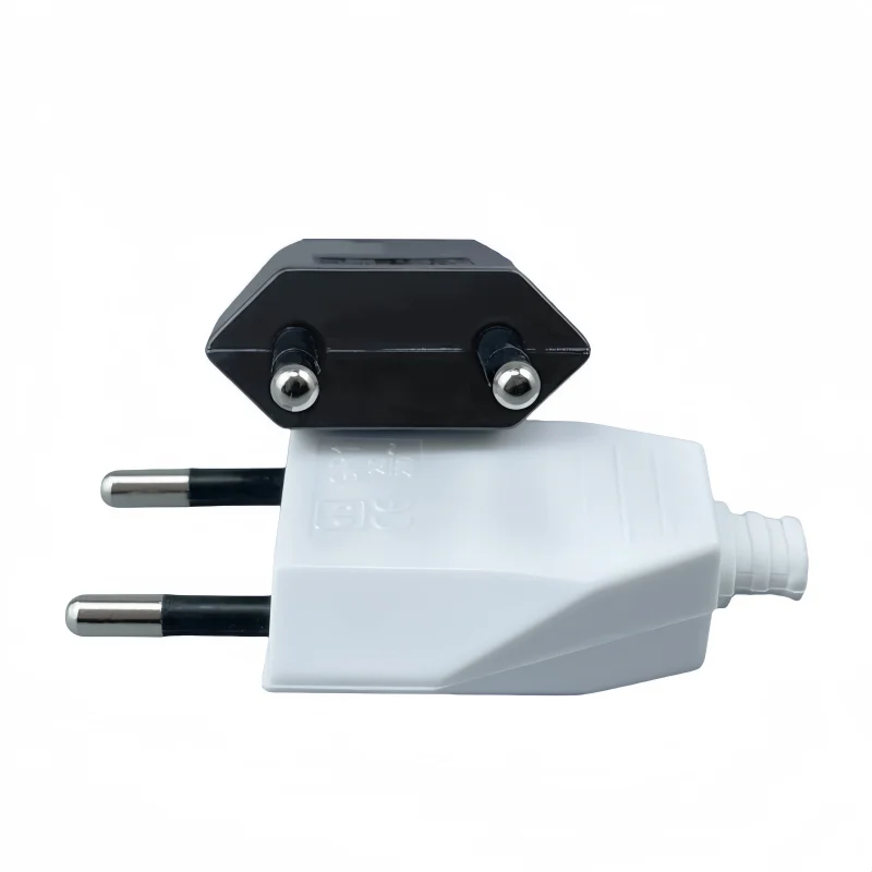 4.0mm EU Plug Adapter Male Replacement Outlets Rewireable Schuko Electeical Socket Europea AC Power Extension Cable Rewire Plug