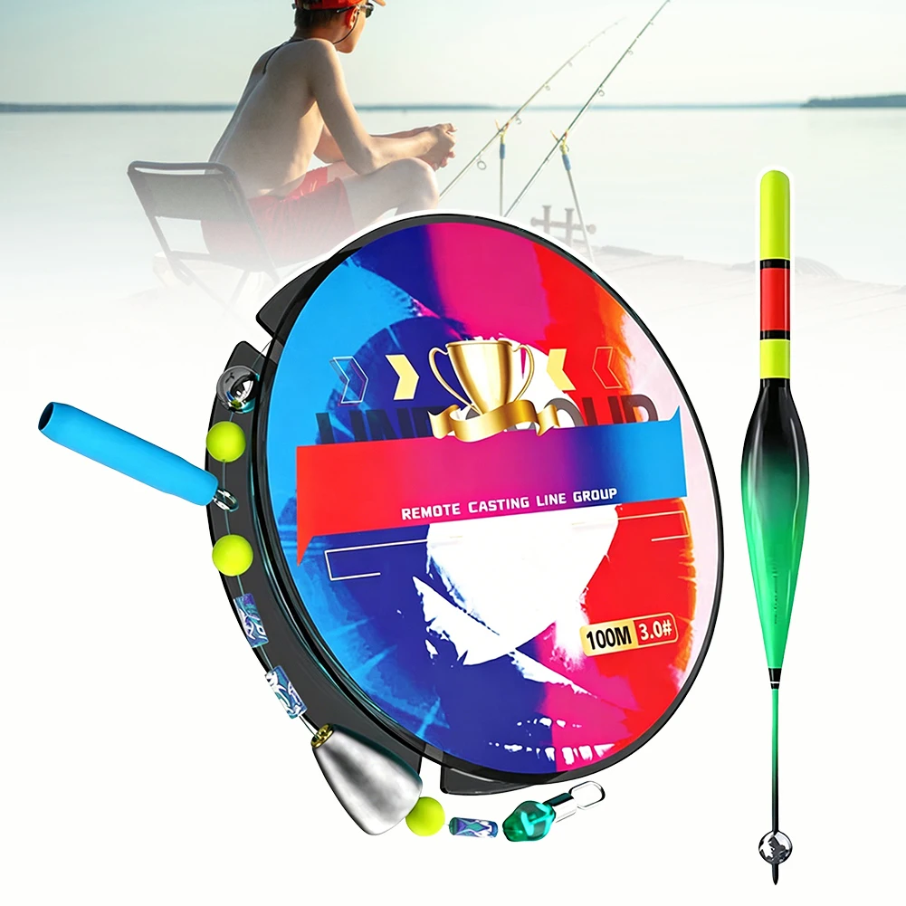 Automatic Float Fishing Line Set,Pre-Assembled Fishing Line With Bobber,Day Night Float Line Set,Sliding Float Fishing Line Set