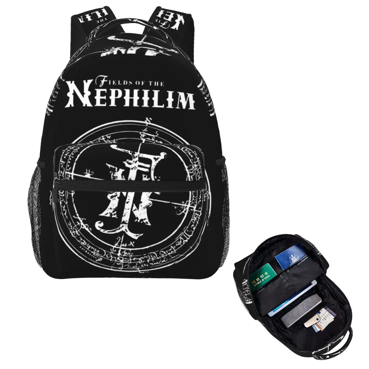 

Fields Of The Nephilim Backpack Hot Sale Daypack Large Capacity Kids BookBag School Bag Shoulder Bags for Men Women