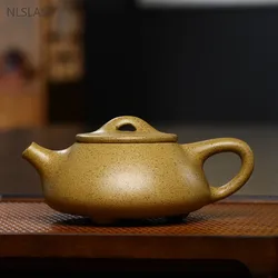 Yixing Classic Tea Pot Purple Clay Stone Scoop Teapots Beauty Kettle Raw Ore Handmade Tea Set Authentic Tie Guanyin 230ml