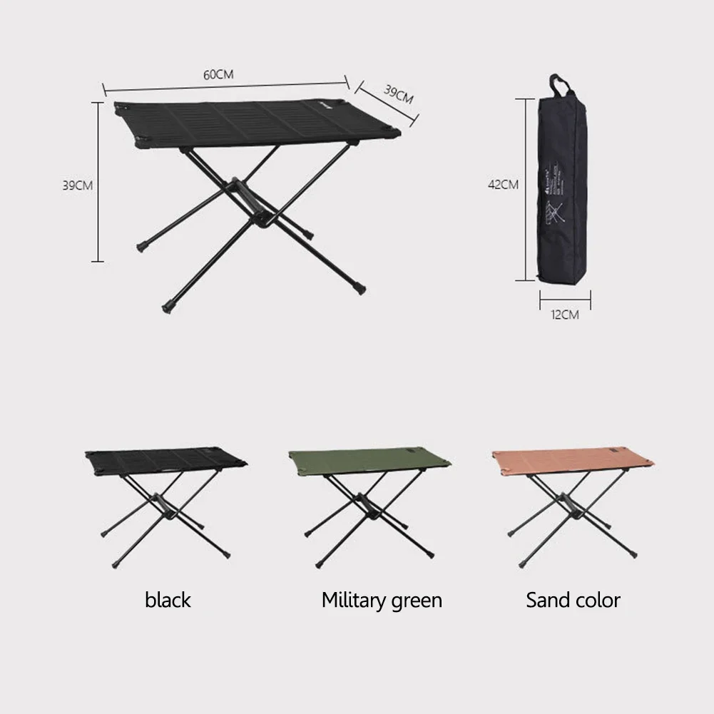 Shinetrip Lightweight Outdoor Barbecue Picnic Hiking Table Aluminum Alloy Portable Foldable Dinner Desk Camping Furniture