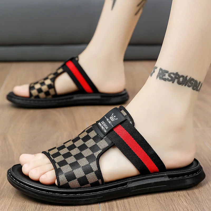 Large Size Men\'s Slippers Summer 2024 New Trend Outdoor Sandals for Men Soft Soles Non-slip Fashion Casual Shoes for Men