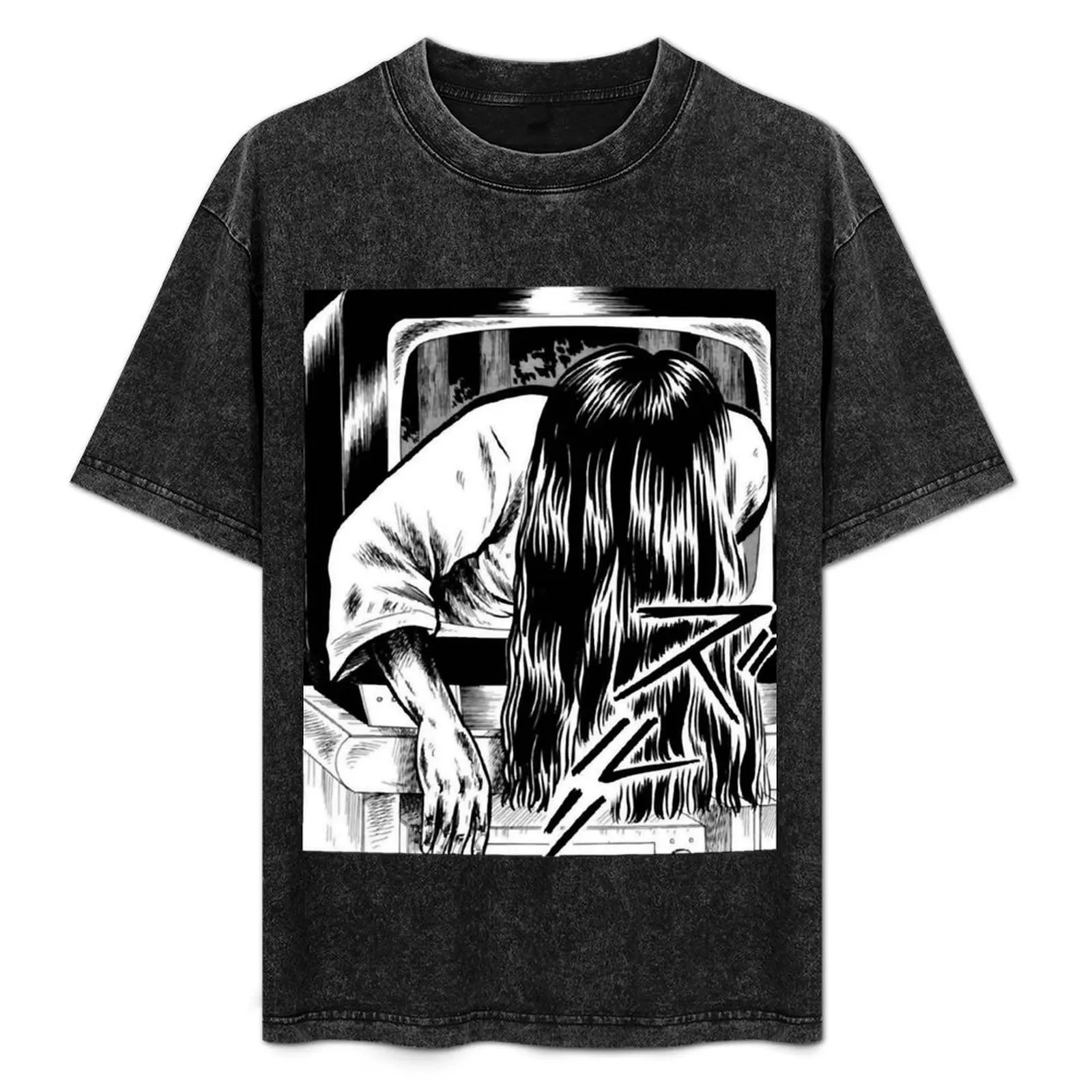 

SADAKO Classic T-Shirt plus size clothes graphic t shirts Short sleeve tee mens white t shirts