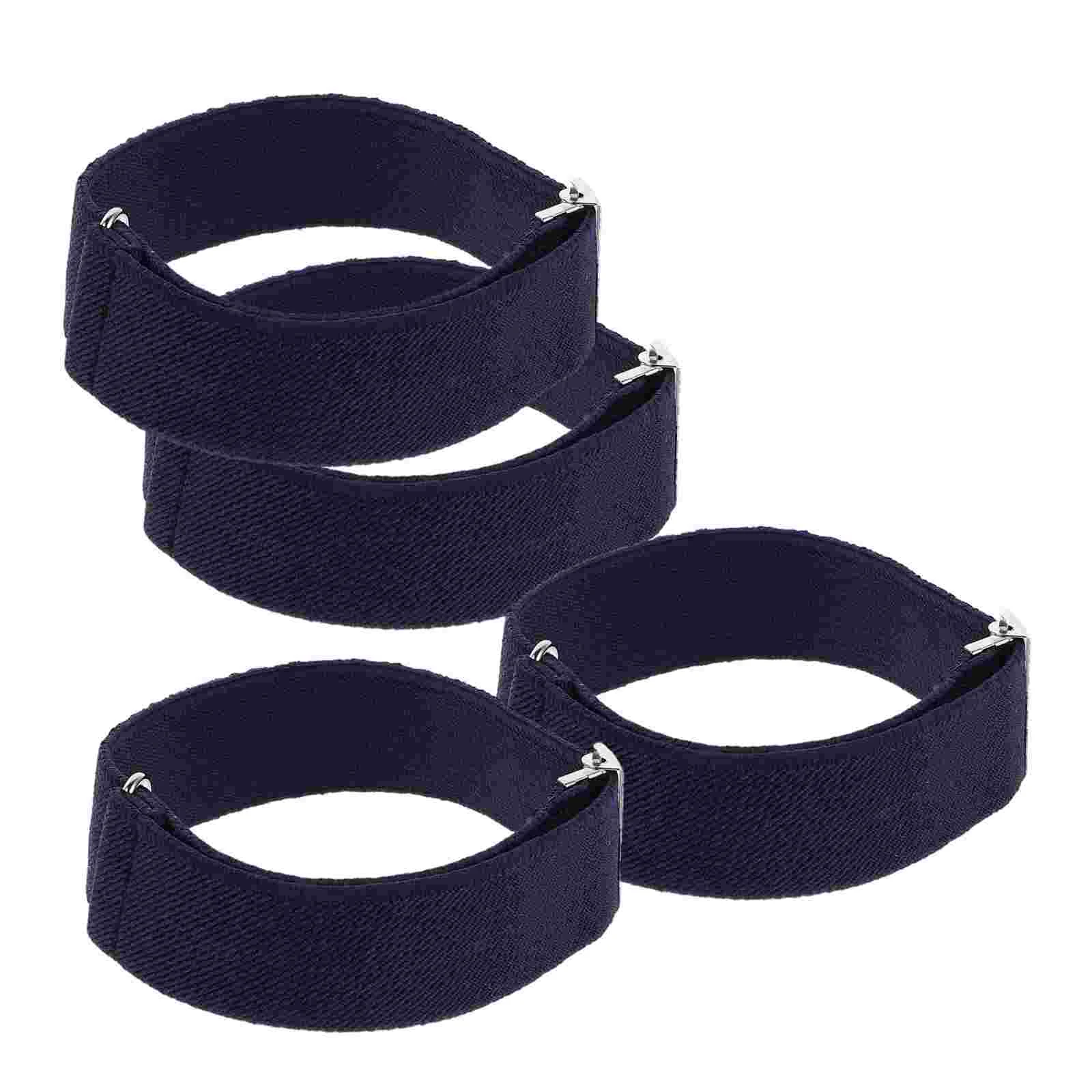 4 Pcs Men's Shirts Armbands Elastic Sleeve Garters for Sleeves Holder Straps Man