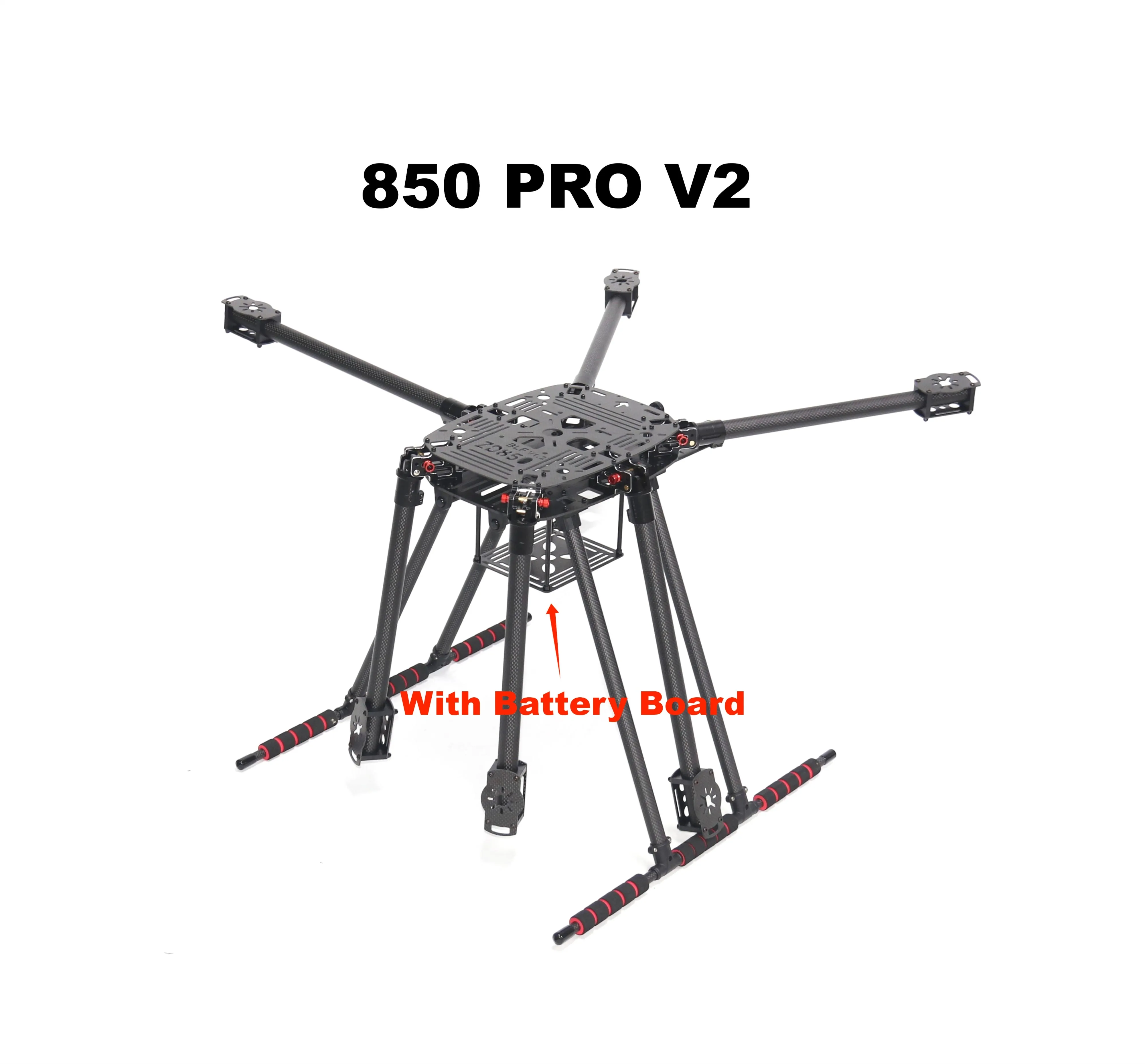 Nouveau Kit de cadre ZD850 PRO V2 entièrement en Fiber de carbone ZD850 PRO avec train d'atterrissage inflodable bras pliable pour avion FPV bricolage Hexacopte