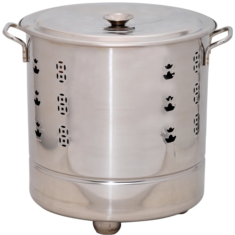 Stainless Steel Burning Bucket Household Burning Barrel Golden Ingot Burner Gold Treasure Barrel Incineration Bucket Scriptures