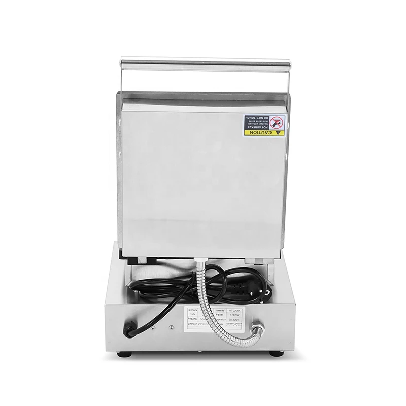 Máquina holandesa elétrica do Waffle do Stroopwafel, Fabricante do cone do waffle, Placa de ferro do xarope, Forno do bolo do petisco, Comercial