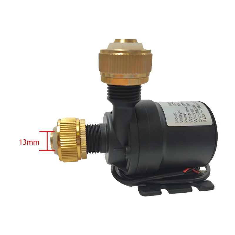 Silent brushless motor DC12V 24V 1000L/H waterproof submersible pump fountain water heater shower aquarium circulation