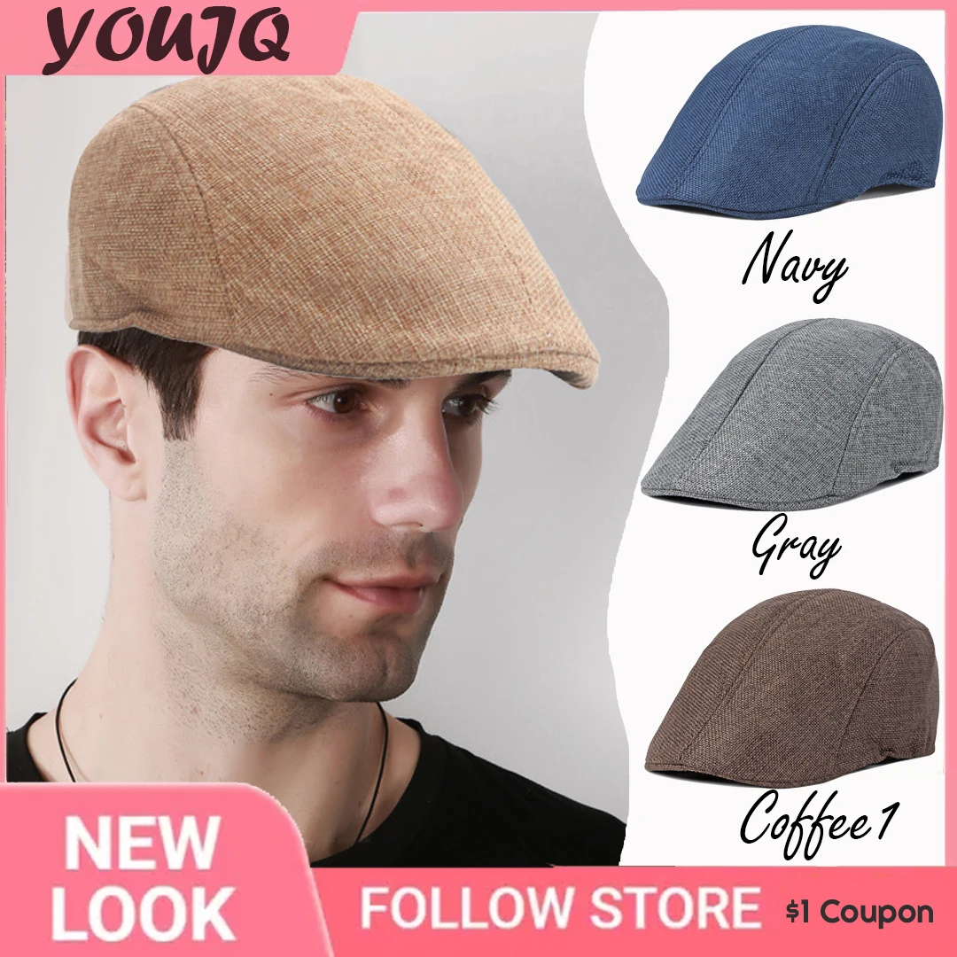 Classic Newsboy Caps for Men Women Vintage Gatsbay Hat Irish Outdoor Cabbie Beret Spring Painter Hat Driver Hat Beret for Male